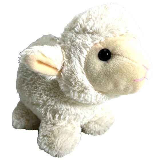Lamb Cream Color 10” Sheep Kids Coin Bank Plush Stuffed Animal - Picture 1 of 10